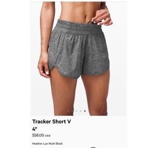 Lululemon Tracker Short V 4”